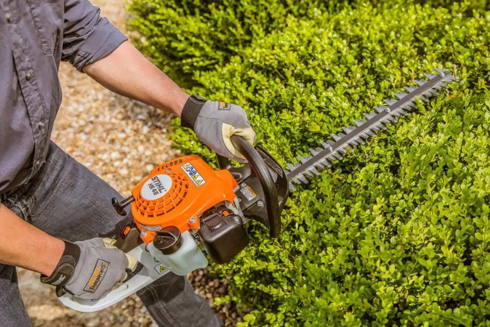 STIHL Hedge Trimmer used to make beautiful hedges